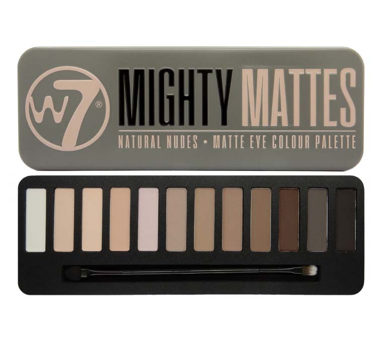 W7 COSMETICS Mighty Mattes Natural Nudes Matte Eye Shadow Colour Palette - ADDROS.COM